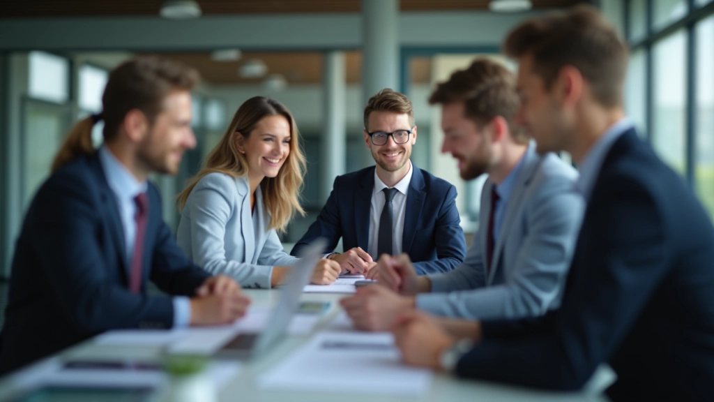 Moderne Arbeitsstätte mit Fachkräften in verschiedenen Branchen, Büroumgebung und Technologie-Arbeitsplätze