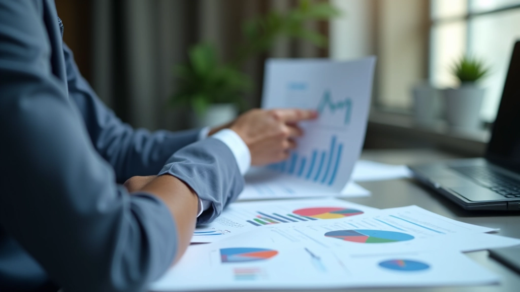 Wirtschaftsanalytiker mit Grafiken und Statistiken zu BIP und Inflation